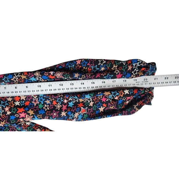 J. Crew Womens One-Shoulder Kaleidoscope Star Top Size 4 Black Multicolor - Picture 6 of 8